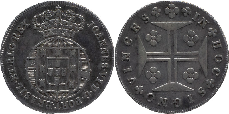 Portugal
D. João VI (1816-1826)
6 vinténs Lisboa
AG: 10.04 3.64g
Very Fine