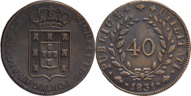 Portugal
D. Miguel I (1828-1834)
Pataco Lisboa 1831
AG: 04.08 32.06g
Very Fine