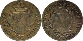 Portugal
D. Maria II (1834-1853)
V Réis Londres 1830
AG: 01.01 5.12g
Good Fine