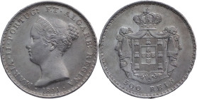 Portugal
D. Maria II (1834-1853)
500 réis Lisboa 1841
AG: 39.04 14.75g
Uncirculated