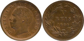 Portugal
D. Luís I (1861-1889)
V Réis 1884
AG: 03.03 3.09g
Uncirculated