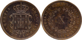 Portugal
D. Luís I (1861-1889)
X Réis 1867
AG: 04.01 12.71g
Extremely Fine