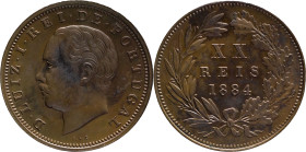Portugal
D. Luís I (1861-1889)
XX Réis 1884
AG: 07.03 11.76g
Good Extremely Fine