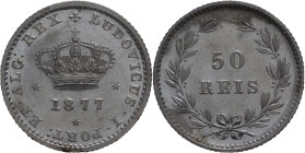 Portugal
D. Luís I (1861-1889)
50 Réis 1877 (Proof-Like?)
AG: 08.11 1.21g
Uncirculated