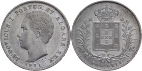 Portugal
D. Luís I (1861-1889)
500 Réis 1871
AG: 12.08 12.51g
Extremely Fine