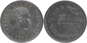 Portugal
D. Carlos I (1889-1908)
100 Réis 1893
AG: 06.05 2.59g
Extremely Fine