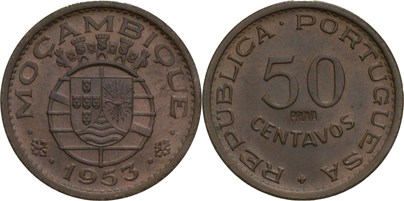 Portugal
República Portuguesa (1910-Present)
Prova 50 centavos Moçambique 1953
A...