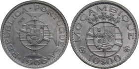 Portugal
República Portuguesa (1910-Present)
Prova 10 Escudo Moçambique 1966
AG: E7.07 4.98g
Extremely Fine