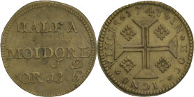 Portugal
Monetary weights referring to Portuguese currency
Possibly English Origin 1748 - Weight to "Moeda"
 AG: 07 (unpublished date variant) 5.30g
V...