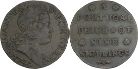 Portugal
Monetary weights referring to Portuguese currency
Possibly English Origin 1746 - Weight to "Escudo" AG: 35 3.48g
Very Fine
