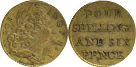 Portugal
Monetary weights referring to Portuguese currency
Possibly English Origin - Weight to "Half Escudo"
AG: 38 (unpublished variante of D. José I...