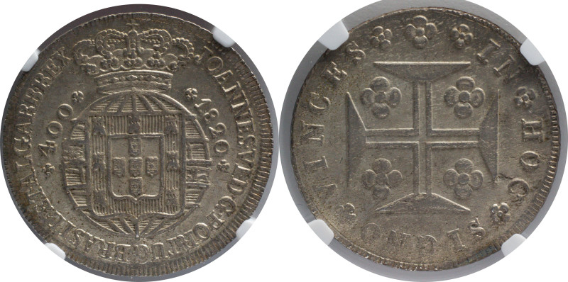 Portugal
Certified Coin
D. João VI Cruzado Novo 1820
NGC MS 64