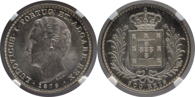 Portugal
Certified Coin
D. Luis I 500 Réis 1879
NGC MS 63