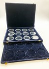 Portugal
Support Material
Tray of two parts, one of which is a drawer.
Each Compartment fits 12 coins or medals
Total space for coins or medals is 24,...