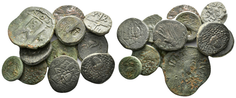 ANCIENT BRONZE COINS.SOLD AS SEEN.NO RETURN.