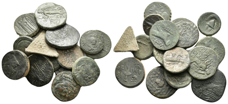 ANCIENT BRONZE COINS.SOLD AS SEEN.NO RETURN.