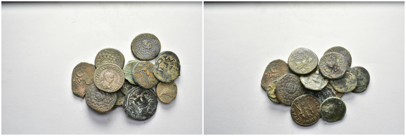 ANCIENT BRONZE COINS.SOLD AS SEEN.NO RETURN.