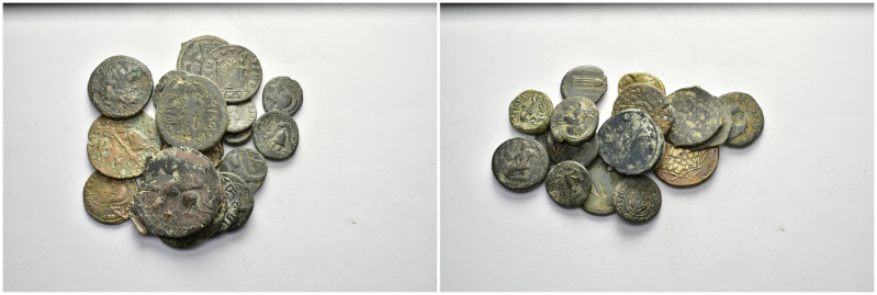 ANCIENT BRONZE COINS.SOLD AS SEEN.NO RETURN.