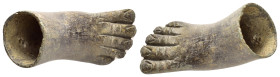 ANCIENT ROMAN BRONZE FOOT.(Circa 2th Century).Ae.

Condition : Good very fine.

Weight : 75.9 gr
Diameter : 62 mm