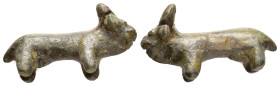 ANCIENT ROMAN BRONZE BULL FIGURINE.(1st - 2nd Century).Ae.

Condition : Good very fine.

Weight : 64.2 gr
Diameter : 58 mm