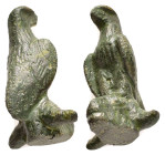 ANCIENT ROMAN BRONZE EAGLE FIGURINE.(1st - 2nd Century).Ae.

Condition : Good very fine.

Weight : 28.4 gr
Diameter : 38 mm