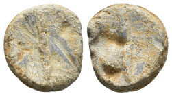 GREEK-ROMAN PERİOD LE33.2AD WEIGHT.(?).Ae.

Condition : Good very fine.

Weight : 46.6 gr
Diameter : 31 mm