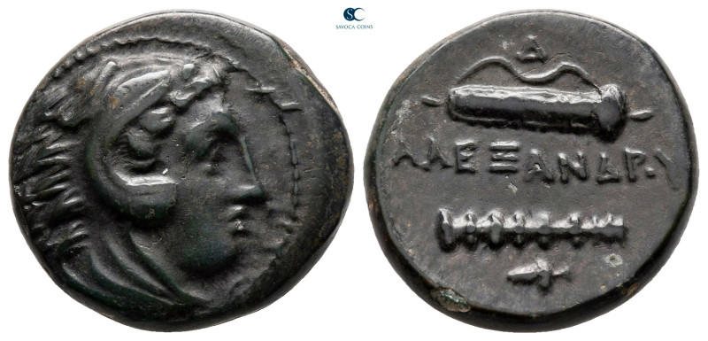 Kings of Macedon. Uncertain mint. Alexander III "the Great" 336-323 BC. 
Bronze...