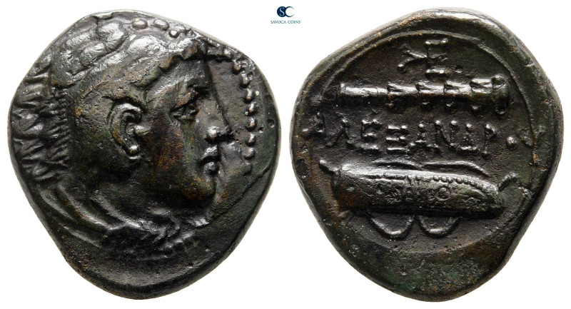 Kings of Macedon. Uncertain mint. Alexander III "the Great" 336-323 BC. 
Bronze...