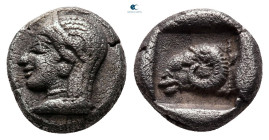 Troas. Kebren circa 450 BC. Diobol AR