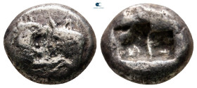 Kings of Lydia. Sardeis. Kroisos 560-546 BC. Third Stater or Trite AR
