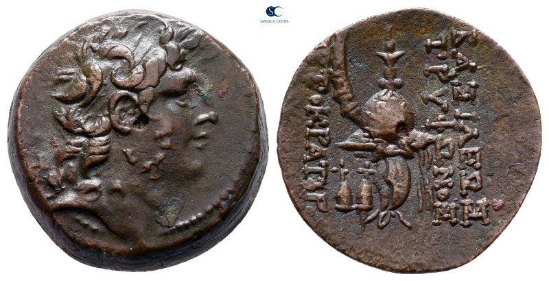 Seleukid Kingdom. Antioch on the Orontes. Tryphon 142-138 BC. 
Bronze Æ

17 m...