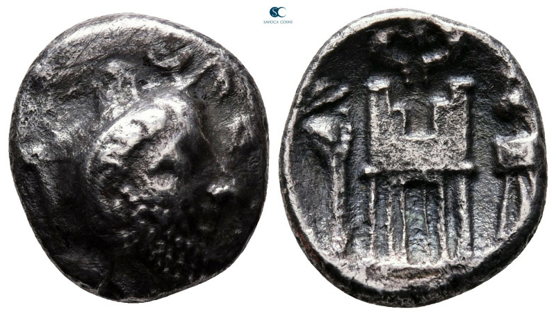 Persia. Uncertain king 200-100 BC. 
Drachm AR

17 mm, 3,39 g

Bearded male ...