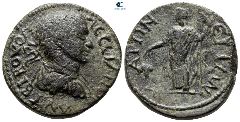 Thrace. Maroneia. Volusian AD 251-253. 
Bronze Æ

27 mm, 13,84 g

ΑΥΤ ΒΙΒ Ο...