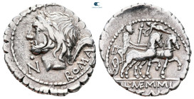 L. Memmius Galeria 106 BC. Rome. Serrate Denarius AR