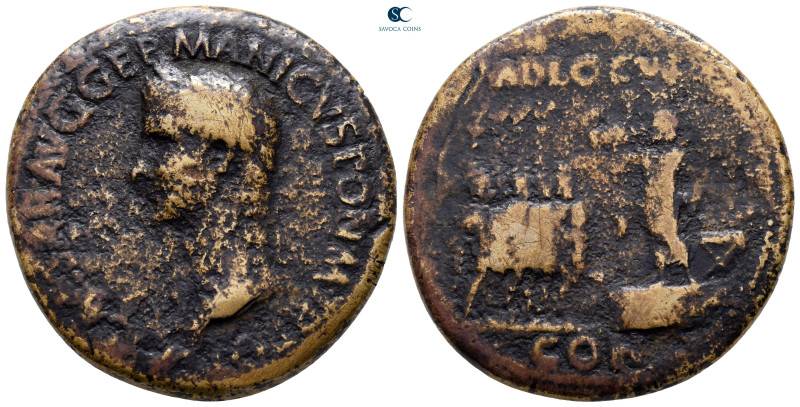 Gaius (Caligula) AD 37-41. Rome
Sestertius Æ

35 mm, 25,09 g

[C CAESA]R AV...