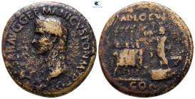 Gaius (Caligula) AD 37-41. Rome. Sestertius Æ