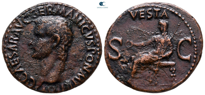 Germanicus AD 37-41. Rome
As Æ

28 mm, 9,26 g

C CAESAR AVG GERMANICVS PON ...