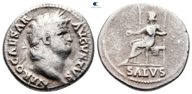 Nero, as Caesar AD 50-54. Rome. Denarius AR
