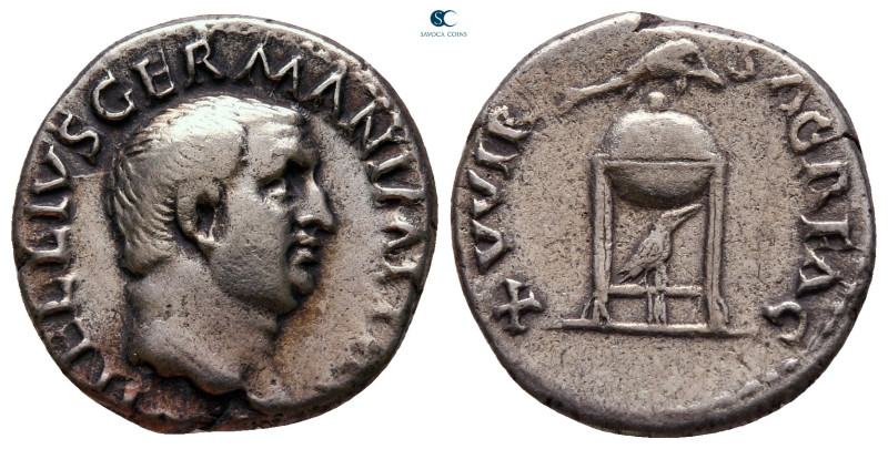 Vitellius AD 69. Rome
Denarius AR

18 mm, 2,83 g

[A VIT]ELLIVS GERMANICVS ...