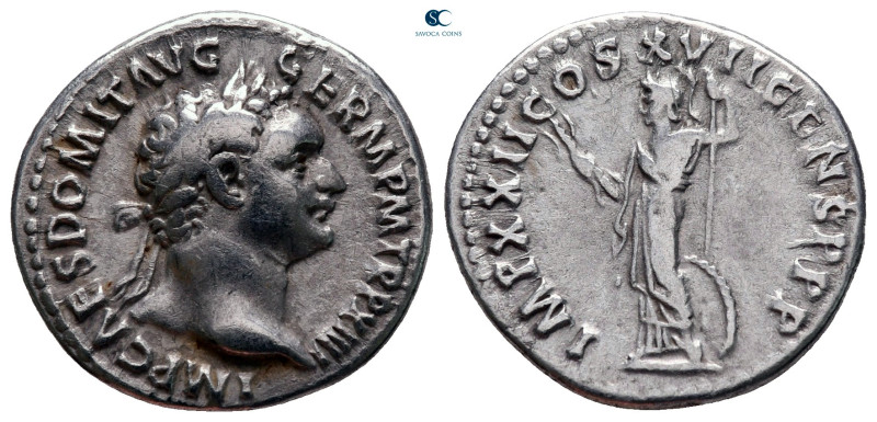 Domitian AD 81-96. Rome
Denarius AR

18 mm, 3,31 g

IMP CAES DOMIT AVG GERM...
