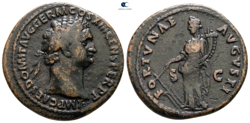 Domitian AD 81-96. Rome
As Æ

28 mm, 10,23 g

IMP CAES DOMIT AVG GERM COS X...
