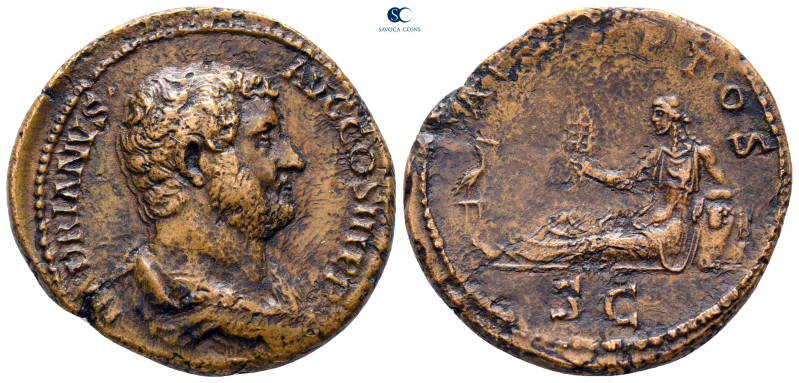 Hadrian AD 117-138. Rome
As Æ

29 mm, 13,22 g

HADRIANVS AVG COS III P P, l...