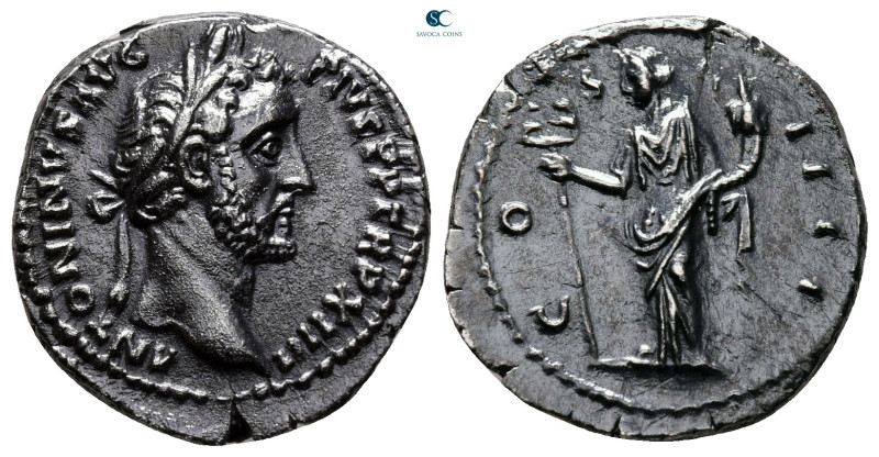 Antoninus Pius AD 138-161. Rome
Denarius AR

18 mm, 3,43 g

ANTONINVS AVG P...