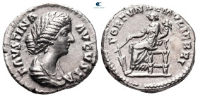 Faustina II AD 147-175. Rome. Denarius AR