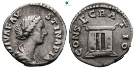 Diva Faustina II after AD 175-176. Rome. Denarius AR