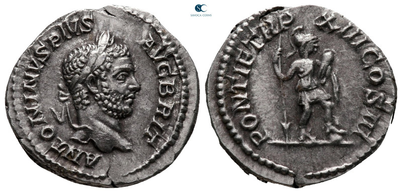 Caracalla AD 198-217. Rome
Denarius AR

20 mm, 3,34 g

ANTONINVS PIVS AVG B...