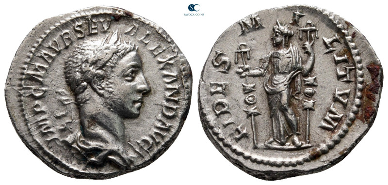 Severus Alexander AD 222-235. Rome
Denarius AR

20 mm, 3,46 g

IMP C M AVR ...