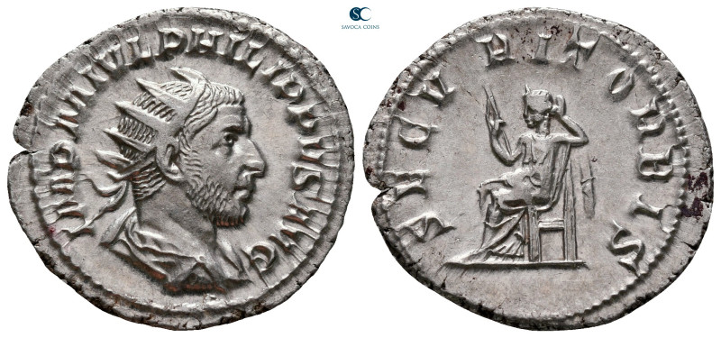 Philip I Arab AD 244-249. Rome
Antoninianus AR

24 mm, 3,45 g

IMP M IVL PH...