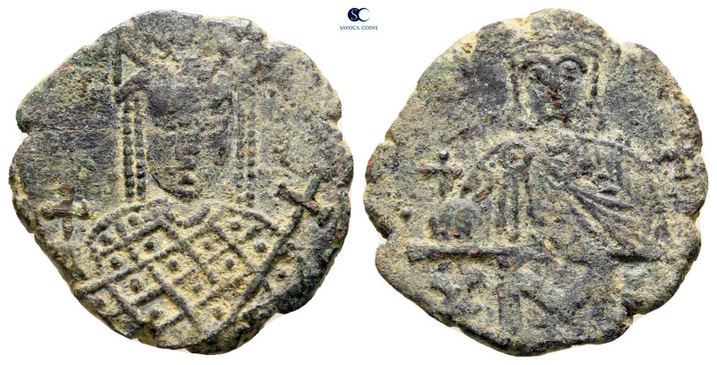 Constantine VI with Irene AD 780-797. Constantinople
Follis or 40 Nummi Æ

16...