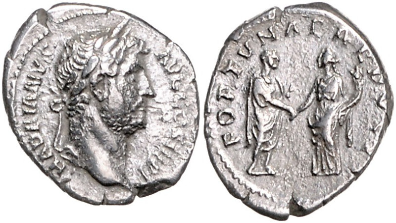 RÖMISCHES REICH, Hadrian, 117-138, AR Denar (134-138), Rom. Belorb. Büste r., HA...